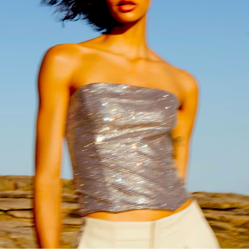 Zara Rhinestone Strapless Corsette
